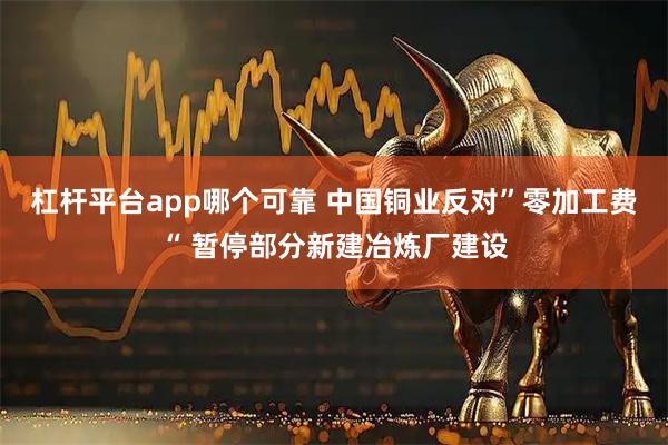 杠杆平台app哪个可靠 中国铜业反对”零加工费“ 暂停部分新建冶炼厂建设