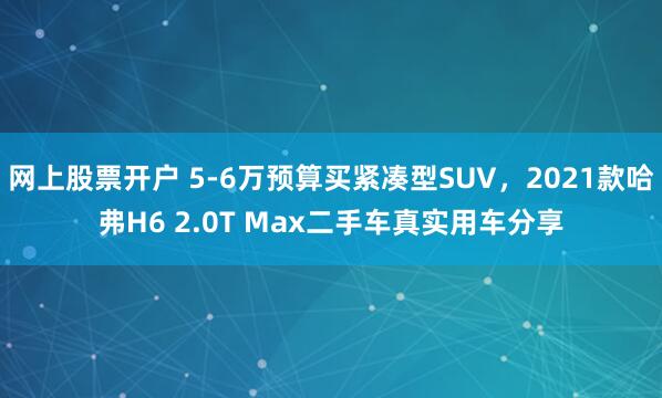 网上股票开户 5-6万预算买紧凑型SUV，2021款哈弗H6 2.0T Max二手车真实用车分享