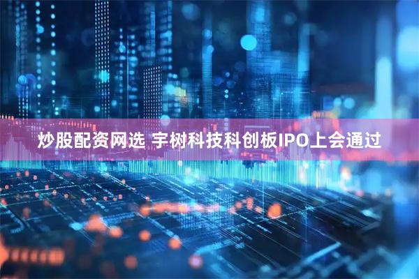炒股配资网选 宇树科技科创板IPO上会通过
